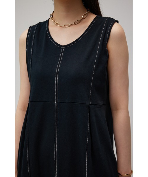 AZUL by moussy（アズールバイマウジー）の「STITCH DESIGN COCOON CUT OP（ワンピース・レディース・アイボリー/ターコイズブルー/ブラック・MEDIUM/SMALL）」の20枚目の写真