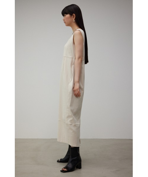 AZUL by moussy（アズールバイマウジー）の「STITCH DESIGN COCOON CUT OP（ワンピース・レディース・アイボリー/ターコイズブルー/ブラック・MEDIUM/SMALL）」の9枚目の写真