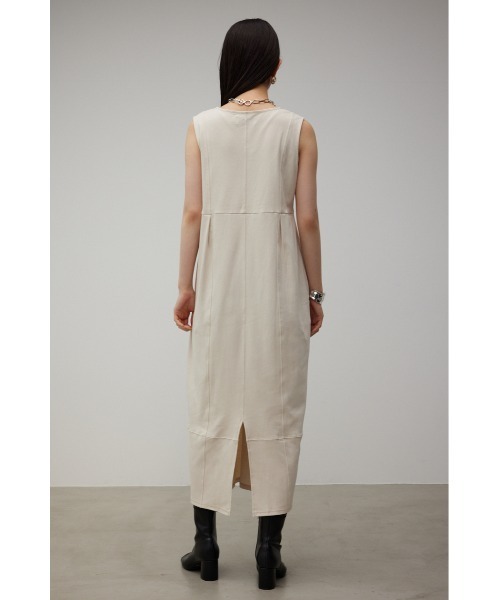 AZUL by moussy（アズールバイマウジー）の「STITCH DESIGN COCOON CUT OP（ワンピース・レディース・アイボリー/ターコイズブルー/ブラック・MEDIUM/SMALL）」の10枚目の写真