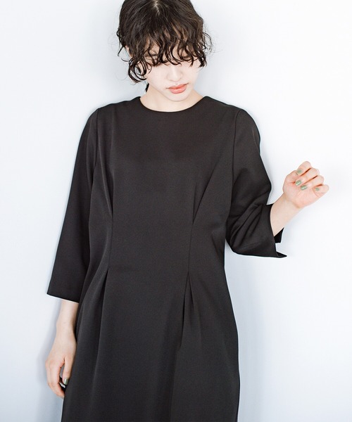 haco!(ハコ)の「今日はまじめな日!にお任せあれ スタイルUPワンピース(ワンピース・レディース・ネイビー/ブラック・SMALL/MEDIUM/X-LARGE/LARGE)」の21枚目の写真