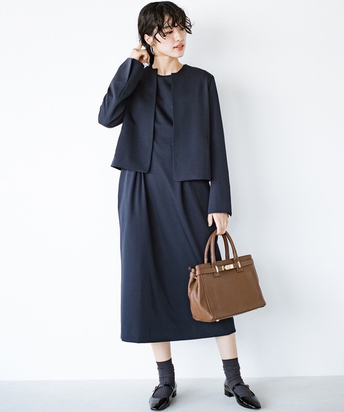 haco!(ハコ)の「今日はまじめな日!にお任せあれ スタイルUPワンピース(ワンピース・レディース・ネイビー/ブラック・SMALL/MEDIUM/X-LARGE/LARGE)」の18枚目の写真