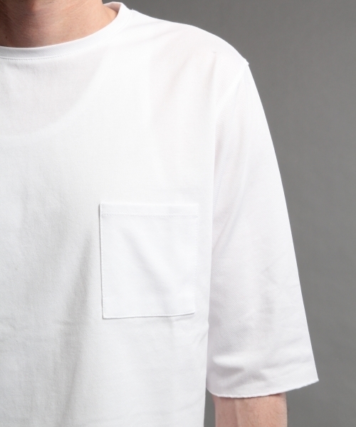 HARE（ハレ）の「COOLMAXカノコカットソー(HARE)（Tシャツ/カットソー・メンズ・ブラック/オフホワイト/グレー・SMALL/MEDIUM）」の5枚目の写真