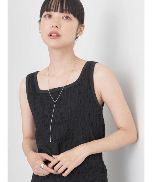 earth music&ecology（アースミュージックアンドエコロジー）の「シャーリングタンクトップ（タンクトップ・レディース・モカ/ミント/アイボリー/ブラック・S/M）」の9枚目の写真