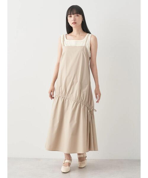 earth music&ecology（アースミュージックアンドエコロジー）の「シャーリングタンクトップ（タンクトップ・レディース・モカ/ミント/アイボリー/ブラック・S/M）」の14枚目の写真