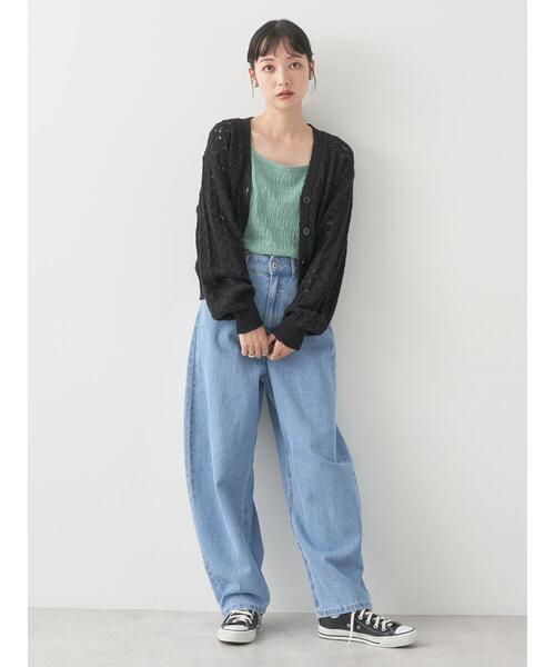 earth music&ecology（アースミュージックアンドエコロジー）の「シャーリングタンクトップ（タンクトップ・レディース・モカ/ミント/アイボリー/ブラック・S/M）」の15枚目の写真