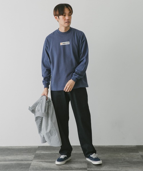 URBAN RESEARCH DOORS(アーバンリサーチドアーズ)の「企業ロゴイメージプリントTシャツ B(Tシャツ/カットソー・メンズ・ブルー/ホワイト・MEDIUM/LARGE)」の16枚目の写真