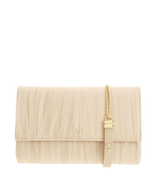 LAGUNAMOON（ラグナムーン）の「LADY チュールサテンバック（ハンドバッグ・レディース・ベージュ・FREE）」の2枚目の写真