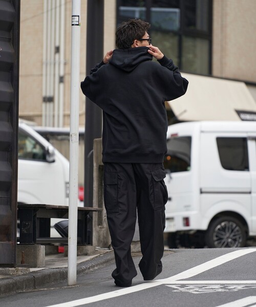 PUBLUX(パブリュクス)の「U.S. POLO ASSN./ユーエスポロアッスン 別注ワンポイントロゴ刺繍スウェットパーカー/裏起毛パーカー/スウェットフーディー/ユニセックス(限定展開)(パーカー・メンズ・グリーン/ライトグレー/オフホワイト/ネイビー/ブルー/ブラック・LARGE/SMALL/MEDIUM)」の8枚目の写真