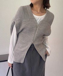 CAPRICIEUX LE'MAGE | ジップVネックベスト(ベスト)