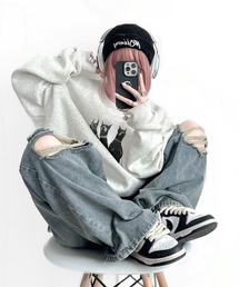 DOG CREW NECK SWEAT / ドッグクルーネックスウェット
