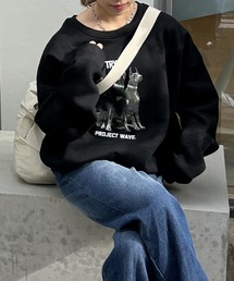 DOG CREW NECK SWEAT / ドッグクルーネックスウェット