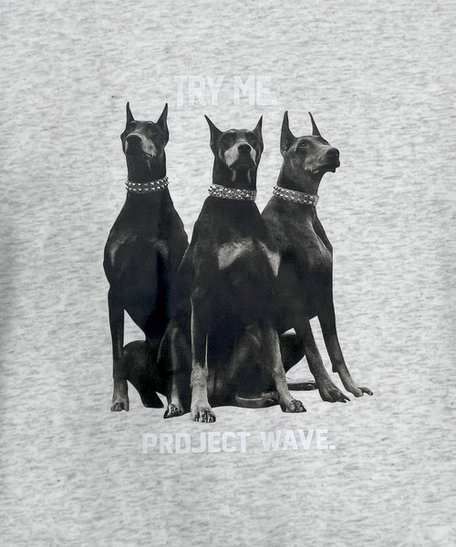 Chick（チック）の「DOG CREW NECK SWEAT / ドッグクルーネックスウェット（スウェット・レディース・ブラック/グレー・FREE）」の5枚目の写真