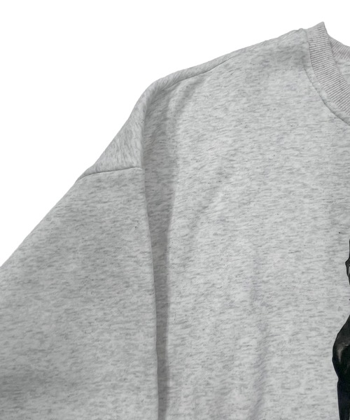 Chick（チック）の「DOG CREW NECK SWEAT / ドッグクルーネックスウェット（スウェット・レディース・ブラック/グレー・FREE）」の4枚目の写真