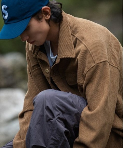 nanamica コーデュロイ カバーオール M ブラウン COMON＋（コモンプラス）の「コーデュロイ オーバーサイズ