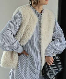 ap retro | プードルフェイクファーベスト／ジレ(ベスト)