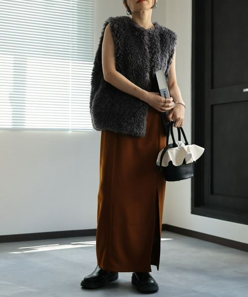 セール】プードルフェイクファーベスト／ジレ（ベスト）｜ap retro