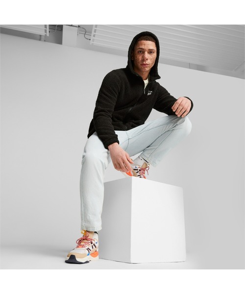 PUMA（プーマ）の「PUMA プーマ メンズ ESS ELEVATED シェルパ フーデッド ジャケット（スウェット・メンズ・チョコ/ブラック・X-LARGE/SMALL/XX-LARGE/MEDIUM/LARGE）」の4枚目の写真