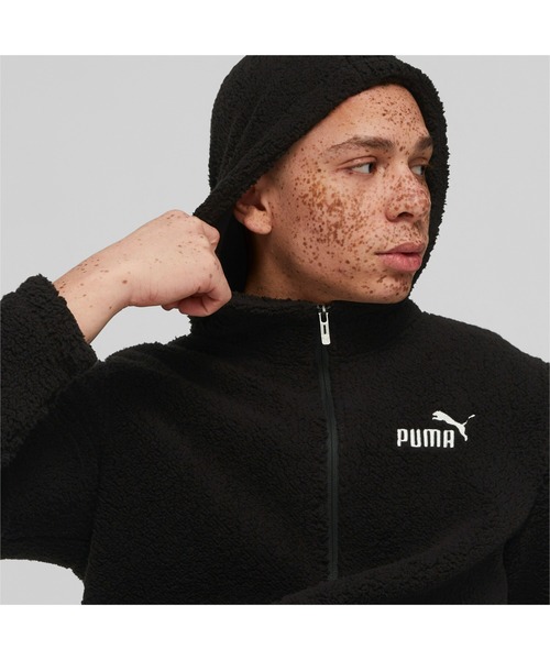 PUMA（プーマ）の「PUMA プーマ メンズ ESS ELEVATED シェルパ フーデッド ジャケット（スウェット・メンズ・チョコ/ブラック・X-LARGE/SMALL/XX-LARGE/MEDIUM/LARGE）」の5枚目の写真