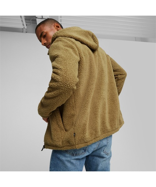 PUMA（プーマ）の「PUMA プーマ メンズ ESS ELEVATED シェルパ フーデッド ジャケット（スウェット・メンズ・チョコ/ブラック・X-LARGE/SMALL/XX-LARGE/MEDIUM/LARGE）」の7枚目の写真