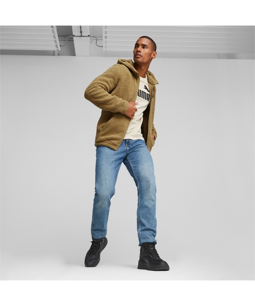 PUMA（プーマ）の「PUMA プーマ メンズ ESS ELEVATED シェルパ フーデッド ジャケット（スウェット・メンズ・チョコ/ブラック・X-LARGE/SMALL/XX-LARGE/MEDIUM/LARGE）」の8枚目の写真