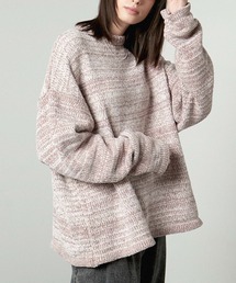 Alfred Alex（アルフレッドアレックス）の「【Alfred Alex】mix chenille yarn knit crew neck pullover / オーバーサイズミックスモールニット（ニット/セーター・メンズ）」