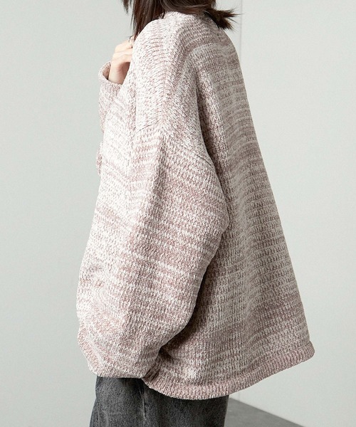 Alfred Alex(アルフレッドアレックス)の「【Alfred Alex】mix chenille yarn knit crew neck pullover / オーバーサイズミックスモールニット(ニット/セーター・レディース・ブラック/アイボリー/オリーブ/ブラウン/ブルー・M/L)」の20枚目の写真