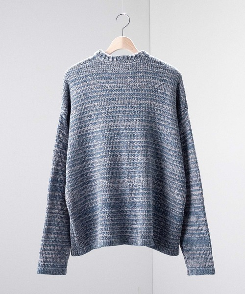 ニット・セーター HUECLOSET Hachi Wing Yarn Mix Knit SW57 MIXカールヤーンニット（ニット/セーター）｜HUG.U（ハグユー
