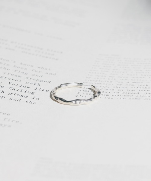 sunny branch(サニーブランチ)の「★sterling silver★フリーサイズ デザインナローリング(リング・レディース・シルバー/ゴールド・FREE)」の2枚目の写真