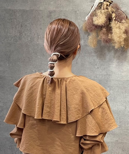 pluie ヘアアクセサリー　パールティース バタフライヘアクリップ付き パール ヘアアクセサリー