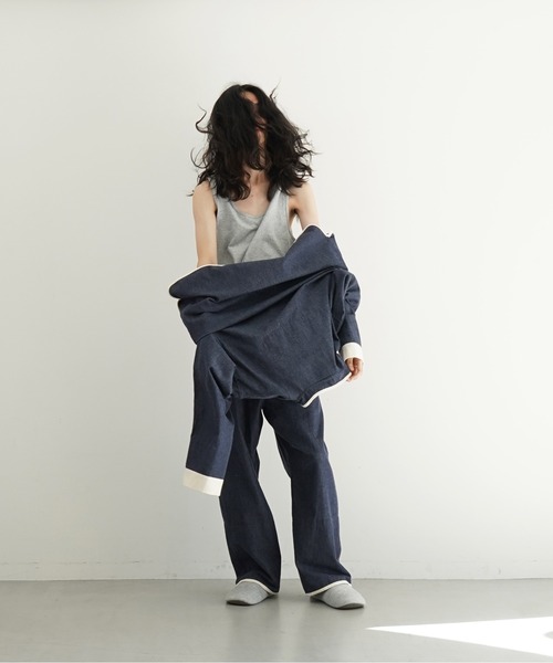 NOWHAW(ノウハウ)の「NOWHAW "kung-fu" pajama(ルームウェア/パジャマ・メンズ・インディゴブルー・1/2)」の14枚目の写真
