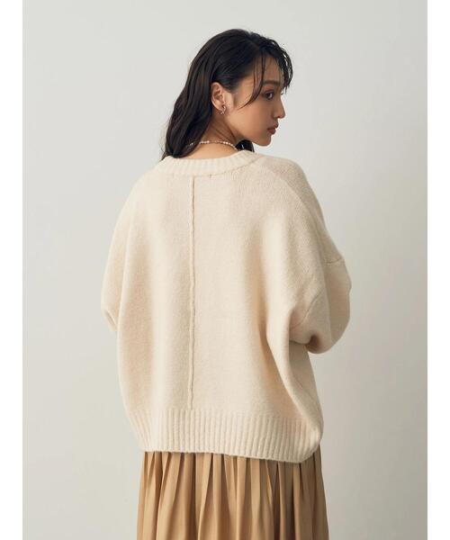YECCA VECCA(イェッカヴェッカ)の「クルーネックソフトニット(ニット/セーター・レディース・アイボリー/その他6/チャコールグレー/ブルー・FREE)」の21枚目の写真