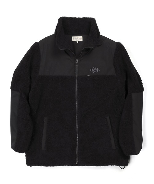 The DUFFER of ST.GEORGE(ザダファーオブセントジョージ)の「BOA FLEECE JK:ボアフリース スタンドジャケット ライトアウター(その他アウター・メンズ・アイボリー/ブラック/ライトグレー・X-LARGE/SMALL/LARGE/MEDIUM)」の13枚目の写真