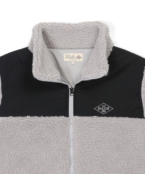 The DUFFER of ST.GEORGE(ザダファーオブセントジョージ)の「BOA FLEECE JK:ボアフリース スタンドジャケット ライトアウター(その他アウター・メンズ・アイボリー/ブラック/ライトグレー・X-LARGE/SMALL/LARGE/MEDIUM)」の17枚目の写真