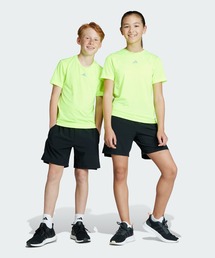 adidas（アディダス）の「AEROREADY スリーストライプス ウーブンショーツ / ハーフパンツ / アディダス adidas（その他パンツ・キッズ）」