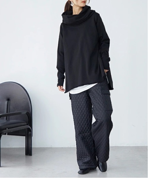 No one knows（ノーワンノーズ）の「中綿 裏ボア キルティングパンツ