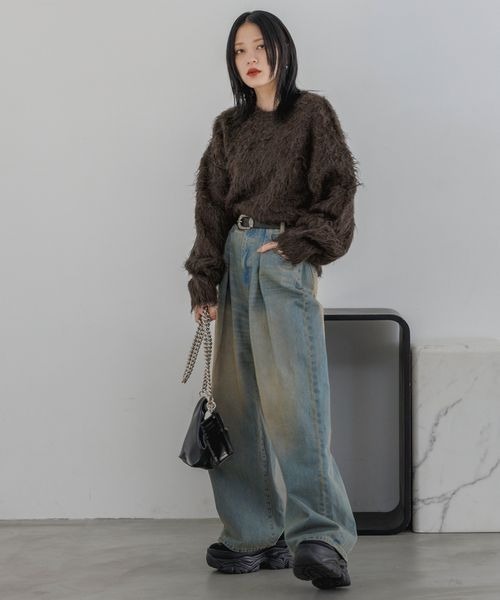 美品♡ジーナシスのシャギーニット 楽天市場】シャギーニット（ブランドジーナシス）の通販