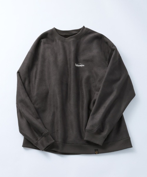 BAYFLOW（ベイフロー）の「リバーシブルスウェードボアプルオーバー（スウェット・メンズ・ベージュ/パープル/オフホワイト/チャコール・MEDIUM/LARGE）」の3枚目の写真