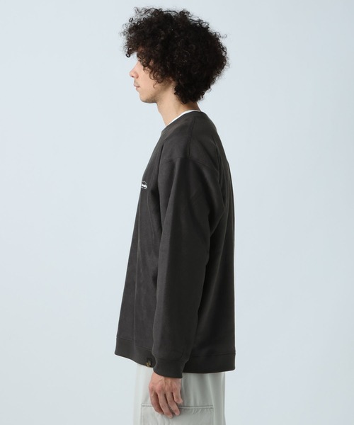 BAYFLOW（ベイフロー）の「リバーシブルスウェードボアプルオーバー（スウェット・メンズ・ベージュ/パープル/オフホワイト/チャコール・MEDIUM/LARGE）」の20枚目の写真