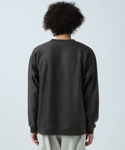 BAYFLOW（ベイフロー）の「リバーシブルスウェードボアプルオーバー（スウェット・メンズ・ベージュ/パープル/オフホワイト/チャコール・MEDIUM/LARGE）」の6枚目の写真