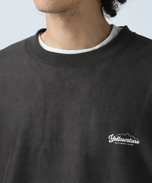 BAYFLOW（ベイフロー）の「リバーシブルスウェードボアプルオーバー（スウェット・メンズ・ベージュ/パープル/オフホワイト/チャコール・MEDIUM/LARGE）」の9枚目の写真