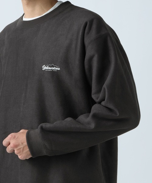 BAYFLOW（ベイフロー）の「リバーシブルスウェードボアプルオーバー（スウェット・メンズ・ベージュ/パープル/オフホワイト/チャコール・MEDIUM/LARGE）」の17枚目の写真