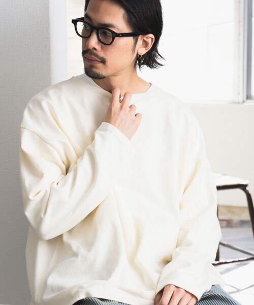 B:MING by BEAMS（ビーミングバイビームス）の「B:MING by BEAMS / ドロップショルダー ボートネック カットソー（ユニセックス）（Tシャツ/カットソー・メンズ・ホワイト系その他5/その他1/その他/ブラック・LARGE/MEDIUM/X-LARGE/SMALL）」の2枚目の写真