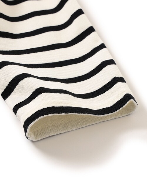 B:MING by BEAMS（ビーミングバイビームス）の「B:MING by BEAMS / ドロップショルダー ボートネック カットソー（ユニセックス）（Tシャツ/カットソー・メンズ・ホワイト系その他5/その他1/その他/ブラック・LARGE/MEDIUM/X-LARGE/SMALL）」の8枚目の写真