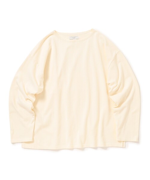 B:MING by BEAMS（ビーミングバイビームス）の「B:MING by BEAMS / ドロップショルダー ボートネック カットソー（ユニセックス）（Tシャツ/カットソー・メンズ・ホワイト系その他5/その他1/その他/ブラック・LARGE/MEDIUM/X-LARGE/SMALL）」の12枚目の写真