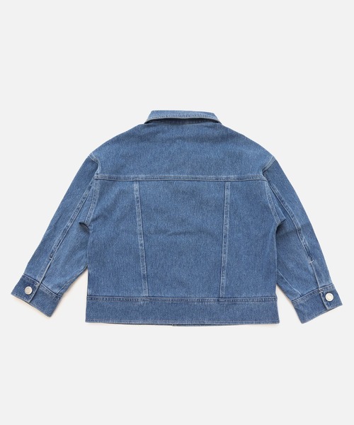 EDWIN(エドウィン)の「EDWIN / エドウィン デニム風ジャケット(デニムジャケット・キッズ・ネイビー/ブルー・130cm/120cm/110cm/100cm)」の9枚目の写真