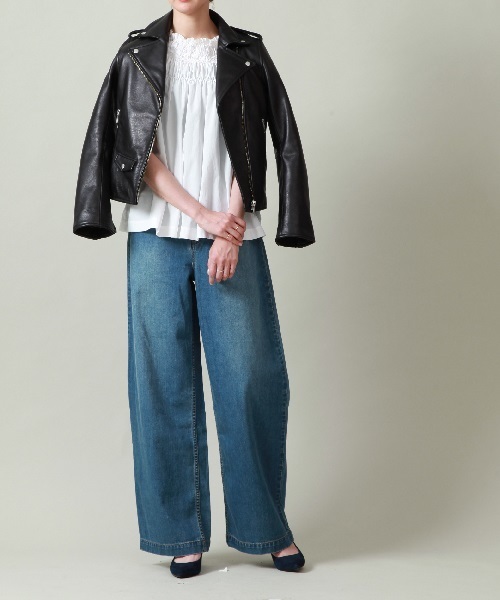 Tiara（ティアラ）の「【WEEKEND de Tiara】ラムレザーライダース