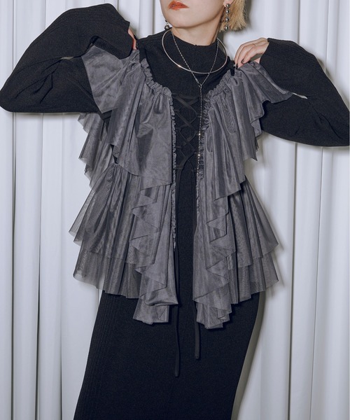 Ezick（エジック）の「Multi-layered レースアップチュール