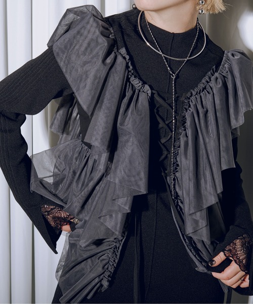 Ezick（エジック）の「Multi-layered レースアップチュール