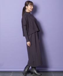 ELVENCE DEUX（エルベンスドゥ）の「ケーブルニットセットOP（ワンピース）」
