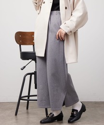 Chez toi | ヘリンボーンスリット切替ワイドパンツ(その他パンツ)